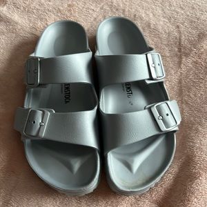 Size 40 (10) Eva Birkenstocks grey.